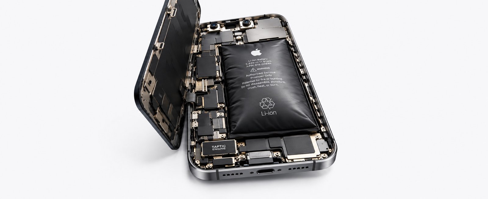 iPhone con batería inflada