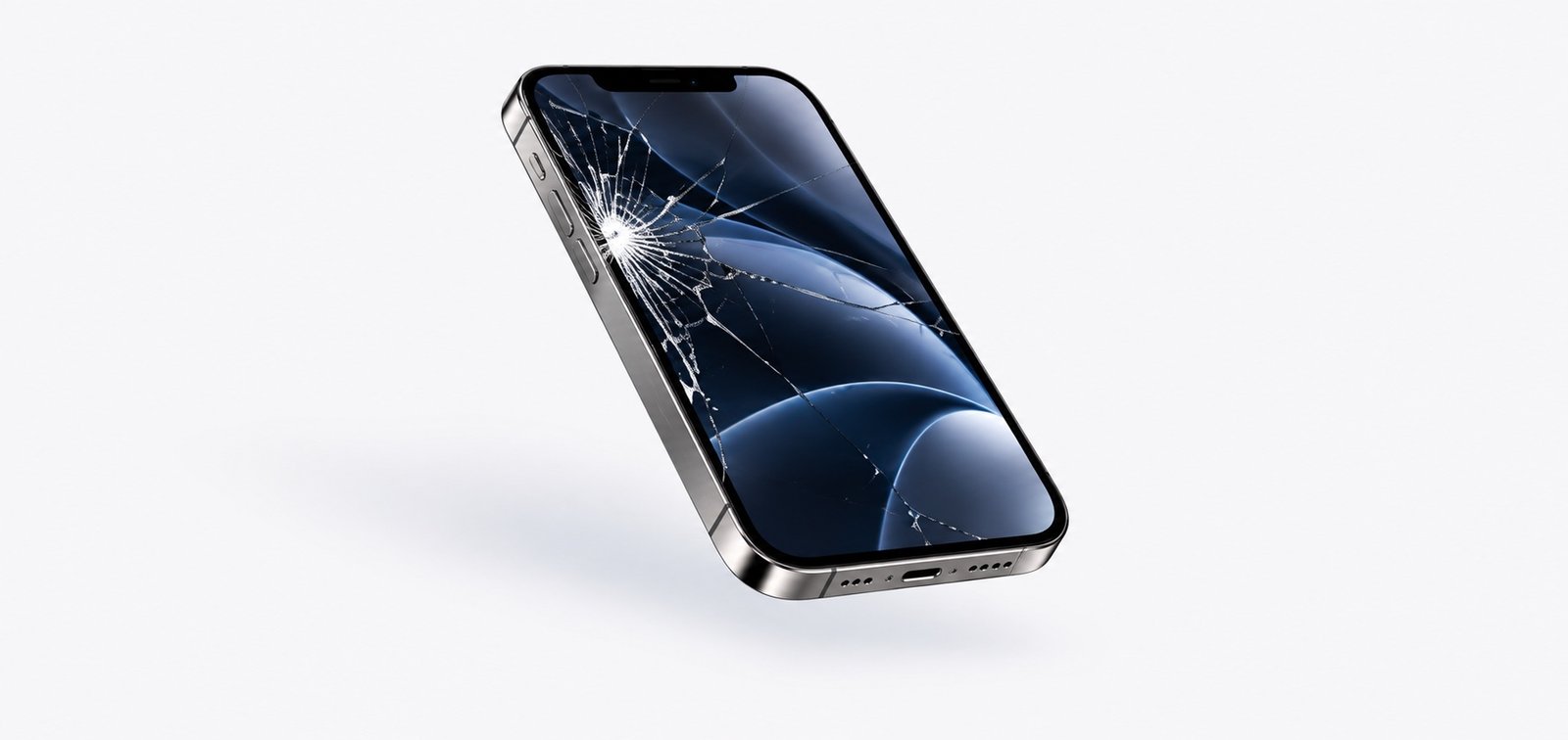 iPhone con pantalla rota