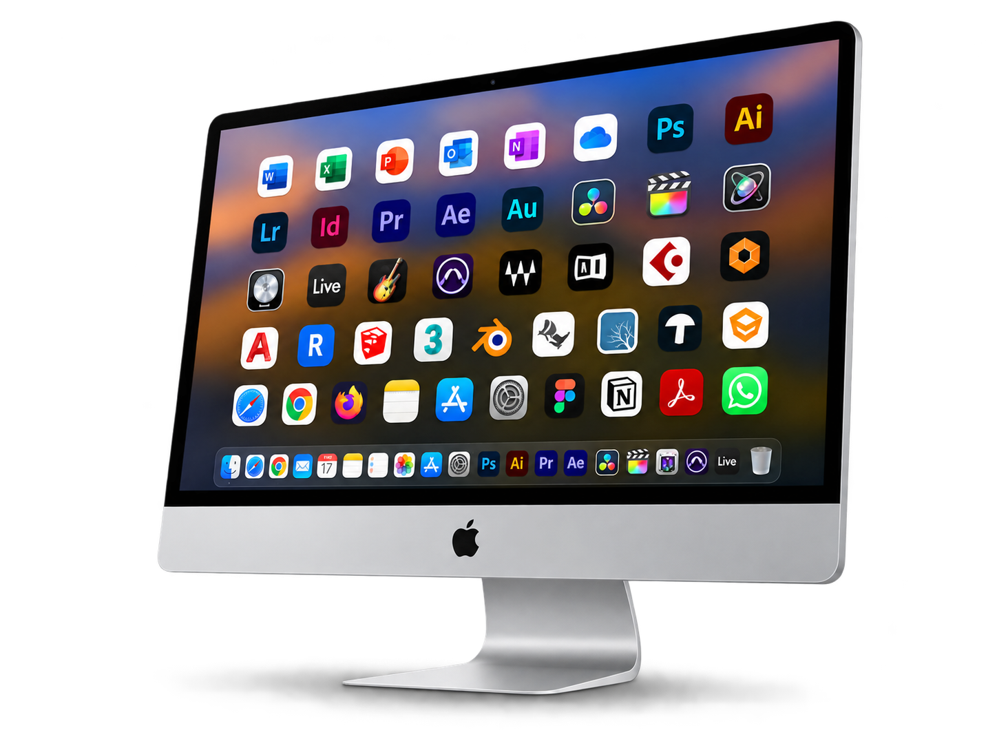 Mac con aplicaciones profesionales instaladas